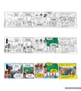 Learning Hero, Solano School comic strip, work process