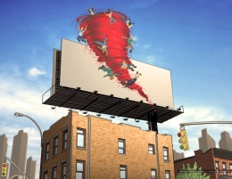 Red Tape: Billboard, color key frame - Rinehart Company