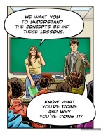 LH, Solano Elementary School, comic strip panel